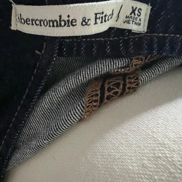 Abercrombie & Fitch Dark Blue Denim Dress - Picture 6 of 6